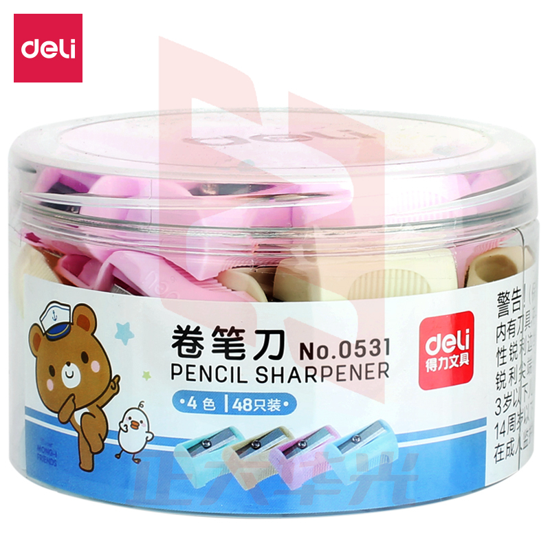 得力0531卷笔刀(48个/桶)(混)XTGM02211437388220