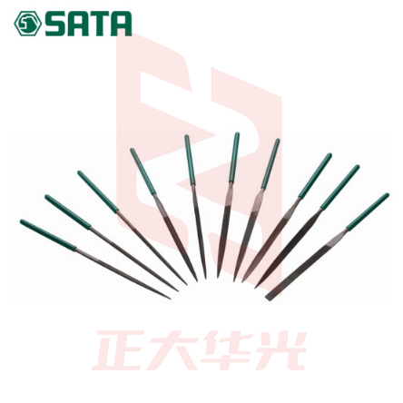 世达(SATA)10件套什锦锉3x140MM/10件套小锉刀钢锉组合套装 03801