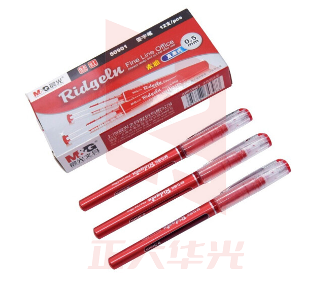 晨光ARP50901陶瓷球珠直液式签字笔红0.5(12支/盒)XTGM02161403251060