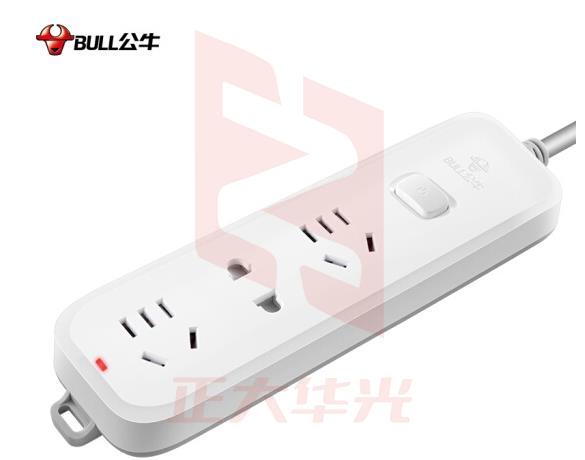 公牛GN-B5120 三孔位接线板 1.8米插座