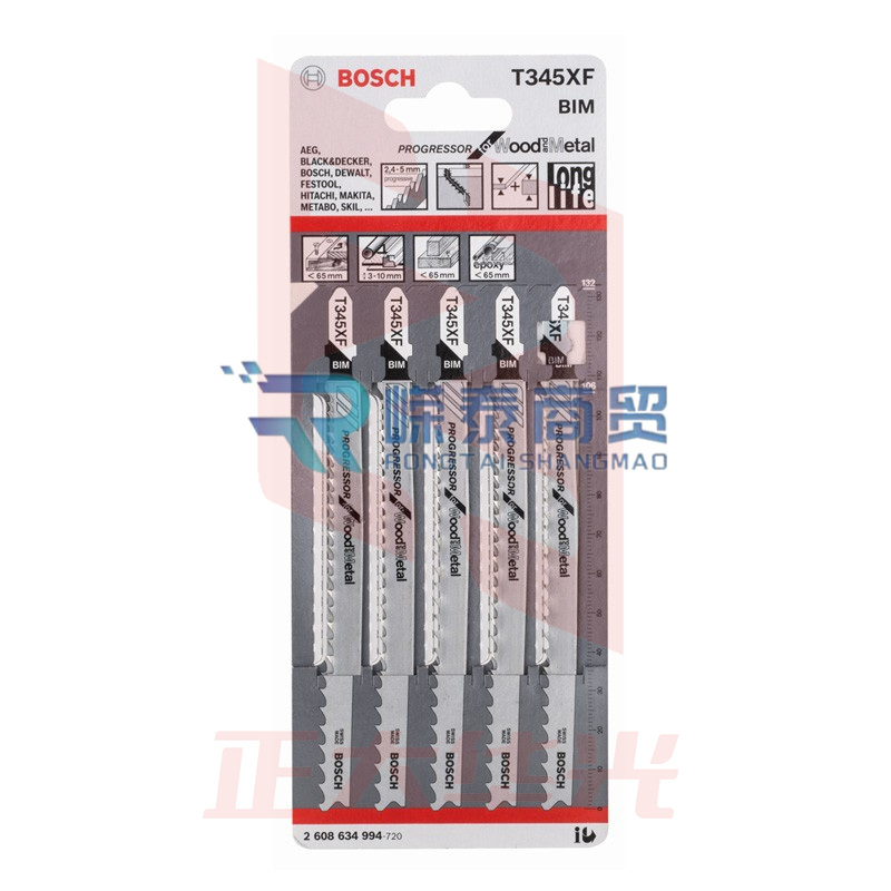 博世(BOSCH)曲线锯条 T345XF (5支装) 复合材料切割 (XTGM2023072416131810)