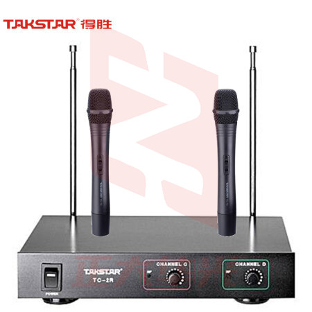 得胜(TAKSTAR)TC-2R(2TD)无线话筒一拖二 手持麦克风 专业演出会议主持话筒 舞台KTV演出桌面防啸叫    XTGM2023071815111110