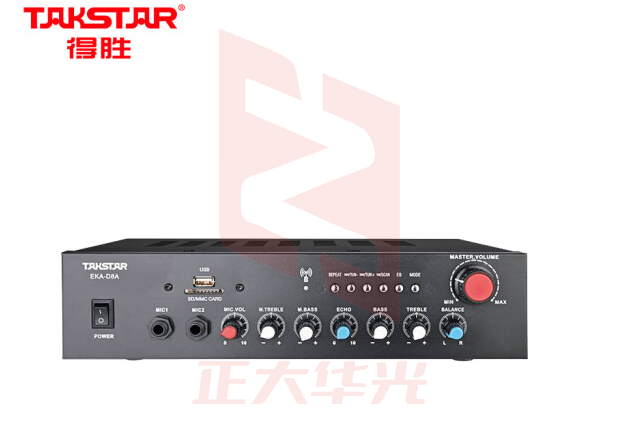 得胜(TAKSTAR)EKA-D8A 合并式定阻功放 多媒体教室小型会议室商店功放 黑色    XTGM202307181459213