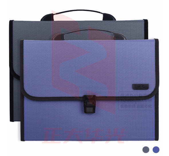 晨光(M&G)12个A4办公手提风琴包12格 蓝色灰色颜色随机AWT90959  XTGM01280923259998