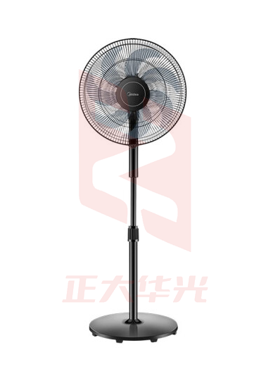 美的(Midea)电风扇家用七叶大风力摇头轻音低噪风扇客厅卧室学生宿舍机械式三档落地扇FSA40VC 黑色  XTGM202308011539240