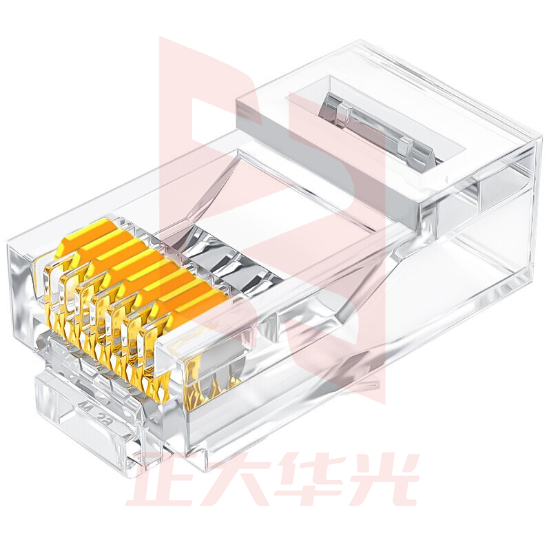 山泽(SAMZHE)六类水晶头触点镀金15U6类RJ45电脑网络宽带连接头非屏蔽千兆网线水晶头 100个/盒 615DJ(XTGM2023072308173012)