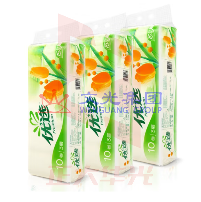 心相印 136*115  3层  木浆  无香  优选无芯卷纸 75g*10卷