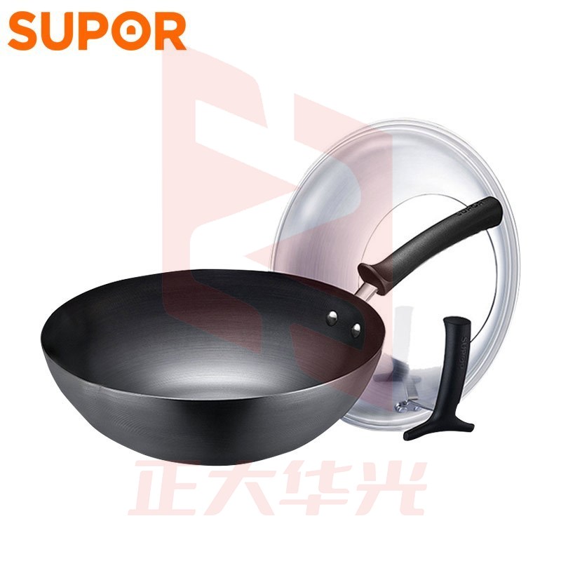 苏泊尔FC30H7 臻铁真不锈炒锅 可立盖(无副把手)30cm     XTGM2023070213251014