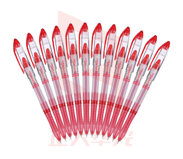 晨光(M&G) 中性笔灵智GP1212C红色签字笔0.38mm 12支/盒 XTGM01181446538557