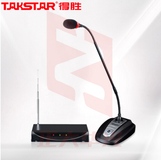 得胜(TAKSTAR)MS-208W无线会议话筒 台式鹅颈无线麦克风 专业演出主持公司校园网络现场麦克风 黑色   XTGM202307181510067