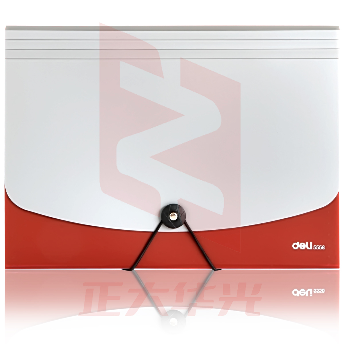 得力5558风琴包(红)XTGM02241041117099