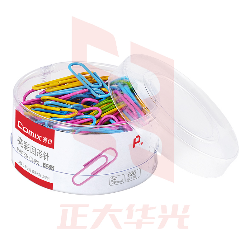 齐心 B3509 亮彩回形针  XTGM01301557463128