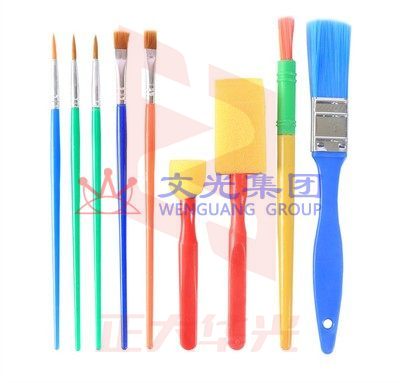 彩色画笔套装 儿童绘画涂鸦水彩画刷水粉丙烯油画学生用画笔 9支套 货号：JC XTGM202303261326032