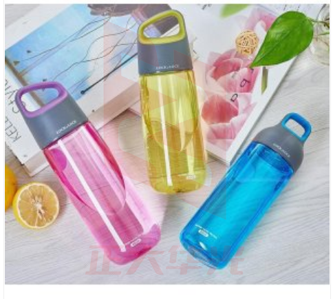 LOCK HLC836 塑料水杯 运动便携水杯 绿色 590ml  (XTGM202308111443197