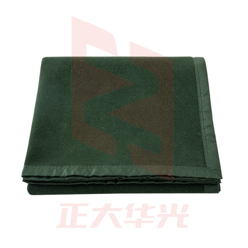 三五八五 军绿色羊毛毯羊绒毯宿舍毛巾毯军训单人冬季加厚午睡保暖两用 军绿毛毯(化纤款4斤)  墨绿/海蓝可选 150cmX200cm (XTGM202308111444353)