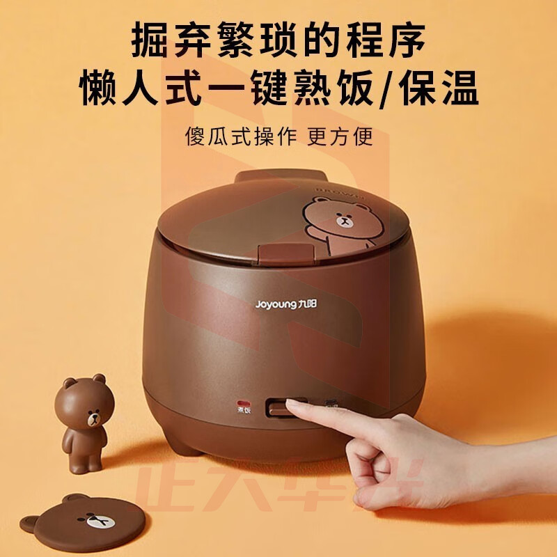 九阳(Joyoung)电饭煲 小型迷你电饭锅  F15FZ-F181 呆萌布朗熊 (XTGM202308111516337)