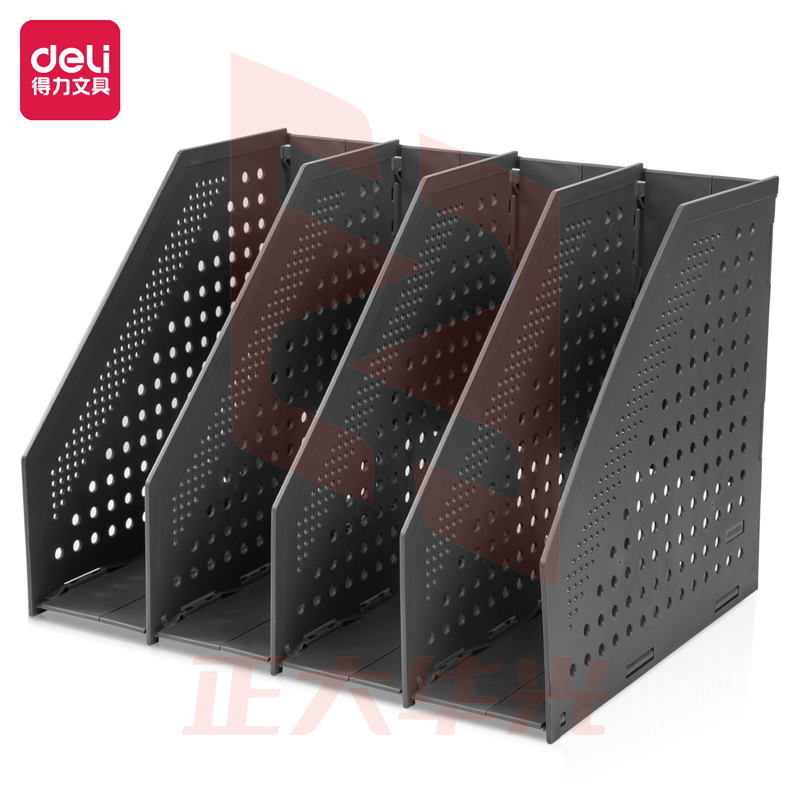 得力78996四联折叠文件框(2色随机)(只)XTGM04110751593453