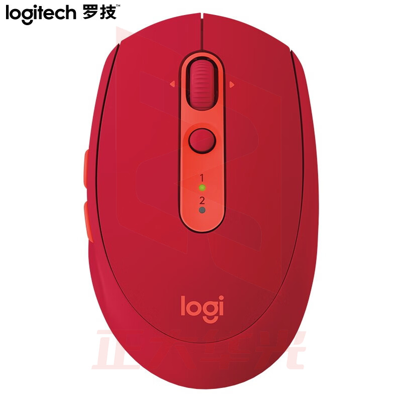 罗技(Logitech)M590 无线蓝牙鼠标  优联 宝石红 带无线2.4G接收器 (XTGM202307211318313