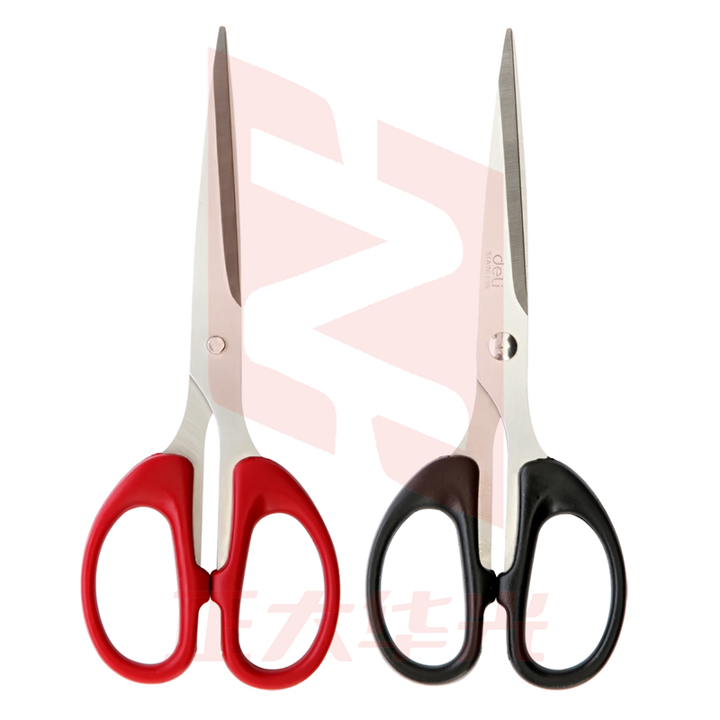 得力6034剪刀(黑红2色，颜色备注)XTGM02200919444644
