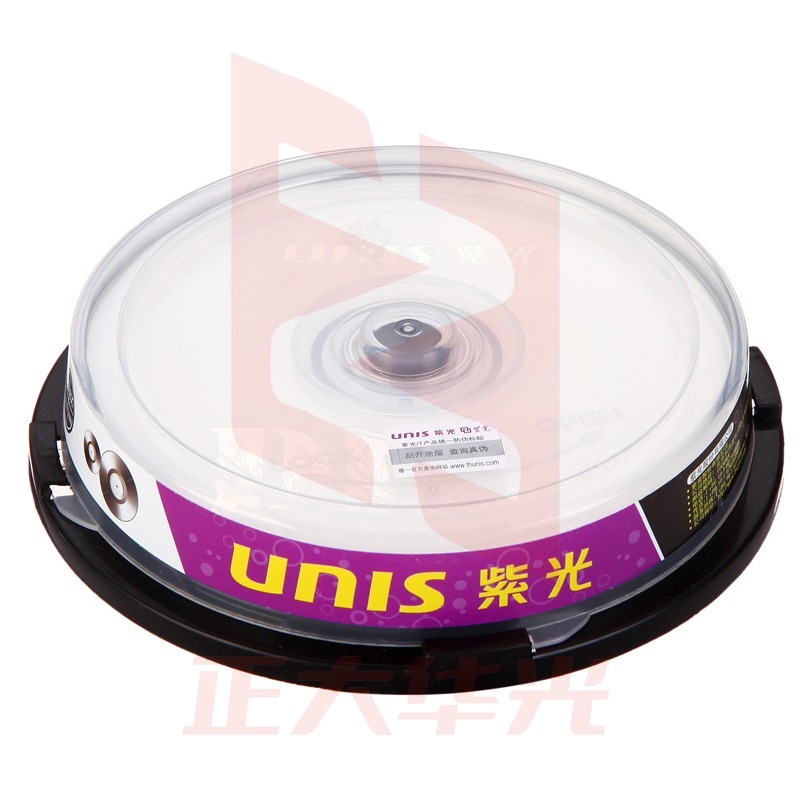 紫光(UNIS)DVD+R DL光盘/刻录盘 8速8.5G 单面双层 桶装10片 空白光盘 XTGM202304181125090