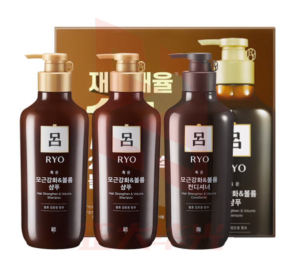 吕(Ryo)棕吕固发洗护礼盒(550ml洗发水*2+550ml护发素*1)棕吕礼盒XTGM202306211312424