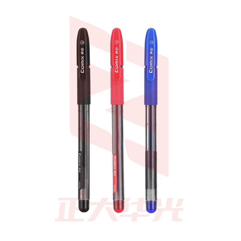 齐心 GP038 全针管细字中性笔 0.38mm 匹配笔芯R911黑色   XTGM02011604066232