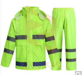 腾驰(CT)反光雨衣雨裤套装劳保防汛 骑行反光衣交通汽车安全警示 荧光分体雨衣(尺码齐全请备注) (XTGM202308111443472