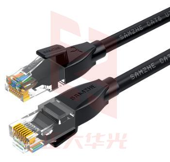 山泽 SAMZHE 六类CAT6类网线纯铜千兆网络跳线 HCT100 10米 (黑色) 笔记本电脑路由器宽带网络连接线成品网线(XTGM202307230821497)