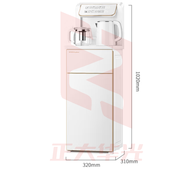 荣事达（Royalstar）茶吧机家用免安装智能遥控可折叠多功能大屏幕触控立式饮水机白色温热型CY811 