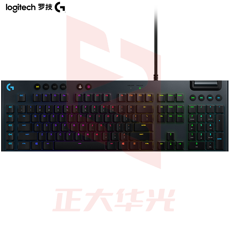 罗技(G)G813 超薄 RGB 矮轴 全尺寸机械游戏键盘 (C轴)类青轴 (XTGM202307211318202)