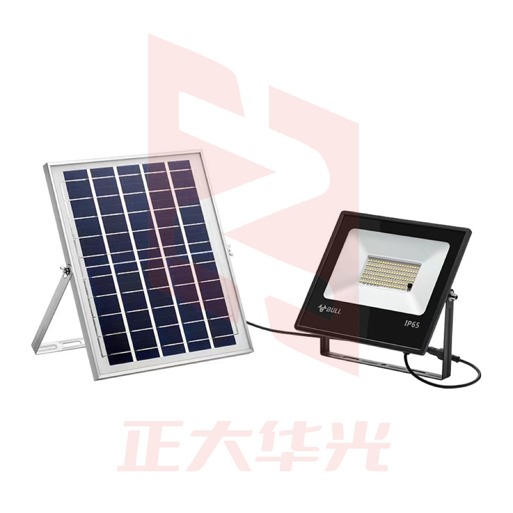 公牛(BULL) MG-B060A-AE太阳能投光灯6500K, 60W 白光 (XTGM202307201339532)