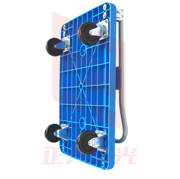 耐用款平板车折叠手推车拖车小推车小拉车货车拉杆车塑料搬运车 大号90x60cm 承重600斤 XTGM202311100901310