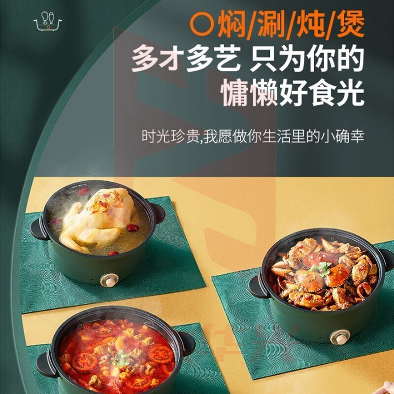 九阳(Joyoung) 多功能锅 电热锅电蒸锅电煮锅 2-3人泡面电锅一体 HG30-GD91  (XTGM202308111517299)