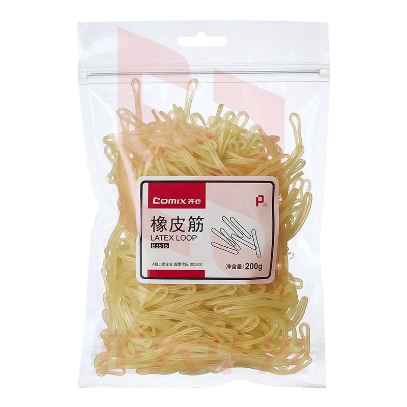 齐心 B3515 橡皮筋(吊挂装200g)  XTGM01311552009882