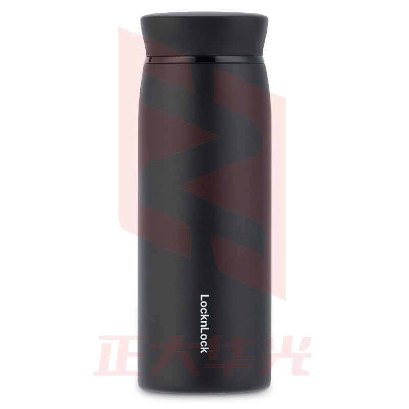 乐扣乐扣(LOCK&LOCK) 灵动保温杯男保温杯女304不锈钢圆润杯口水杯子咖啡杯 黑色 LHC4243BLK 380 (XTGM202308111435456)