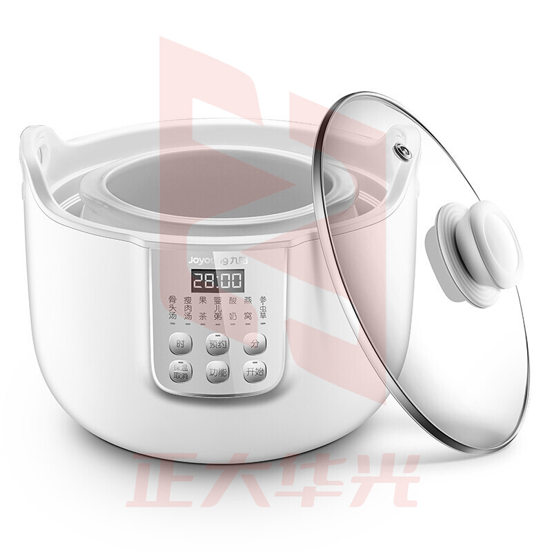 九阳(Joyoung)电炖锅 白瓷燕窝隔水炖盅全自动陶瓷家用 D-18G1 白色   (XTGM202308111522579)