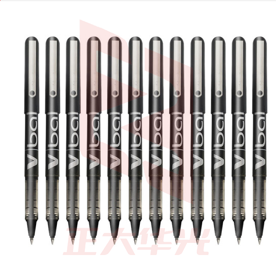 日本百乐 BL-VB5 黑色 直液式走珠笔中性笔签字笔 0.5mm 12支装   XTGM202303301232586