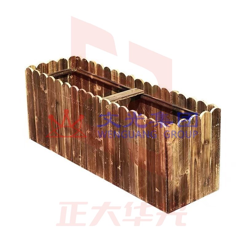 碳化防腐木花箱  花槽花盆  尺寸：60*40*30cm  货号：JC   XTGM202303261308140