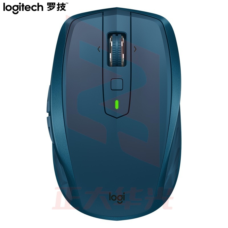罗技(Logitech)MX  Anywhere 2S 鼠标 无线蓝牙鼠标 优联 睿智蓝 带无线2.4G接收器 (XTGM202307211318314