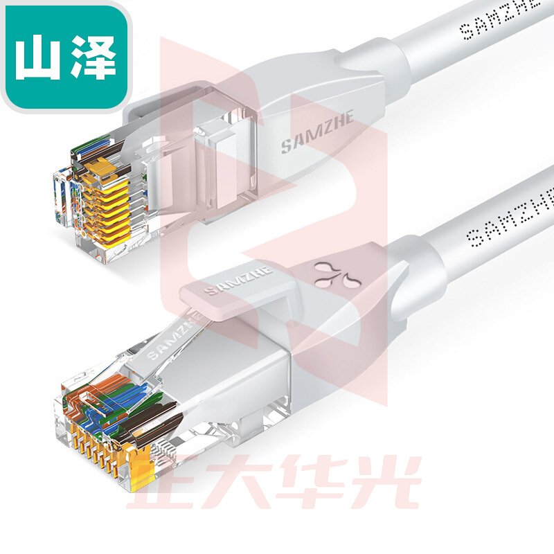 山泽(SAMZHE)六类网线cat6类千兆纯铜网线5米白色电脑电视盒路由器宽带网络连接线八芯双绞跳线BCT50(XTGM202307230821217)