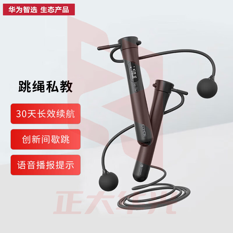 华为智选 沃莱智能跳绳S2 无绳跳绳成人计数跳绳学生儿童跳绳 曜石黑 (XTGM202308141617076)