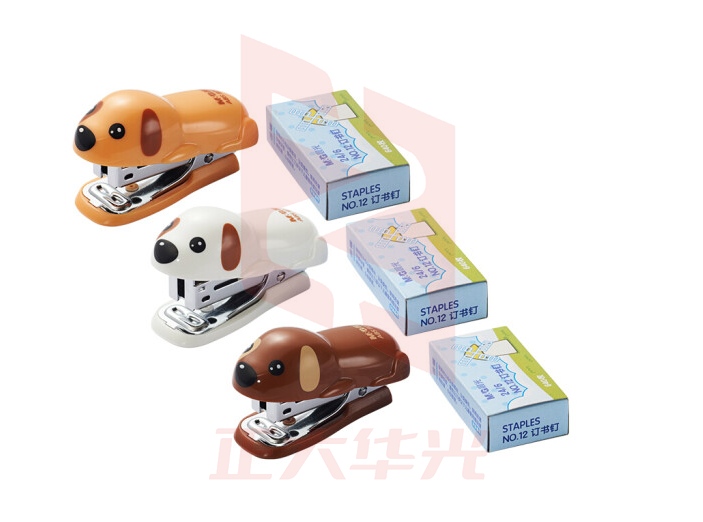 晨光ABS92820订书机套装卡通小狗12号XTGM0215151621515