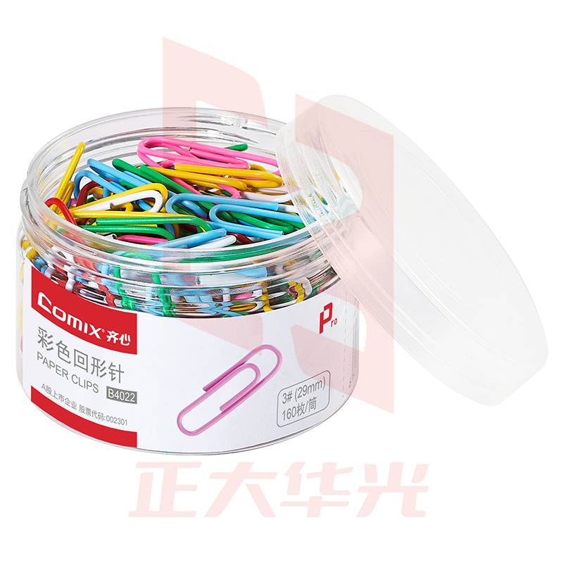 齐心 B4022 彩色回形针 (3#29mm)   XTGM0130155225366