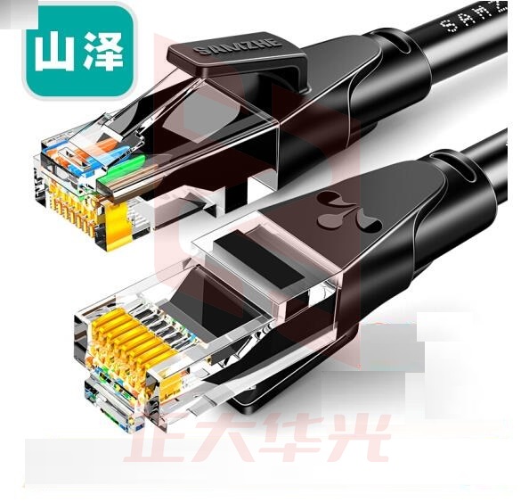 山泽(SAMZHE)WD6300 六类网线 CAT6类千兆极速8芯双绞 黑色30米 (XTGM202307230822373)