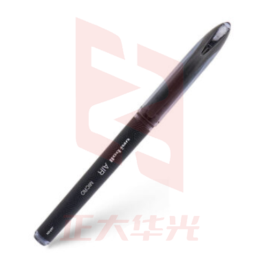 三菱uni-ball AIR签字笔UBA-188-M 顺滑草图笔绘图笔自由控墨黑科技学生0.5m 黑色 12支   XTGM202303301033325