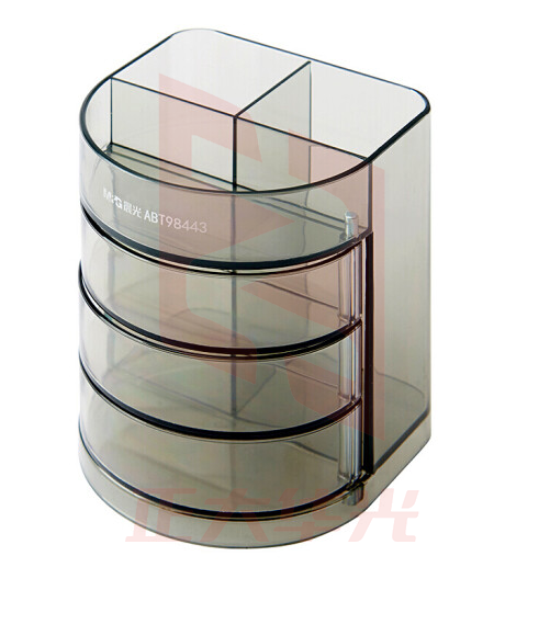 晨光ABT98443黑透三层组合型塑胶笔筒XTGM02121426205699