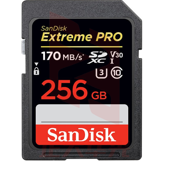 闪迪256G   C10高速内存卡 索尼 佳能 尼康 单反微单相机 摄像机 SD一体大卡 存储卡 SDXC读速170MB/S U3    XTGM202306061535520
