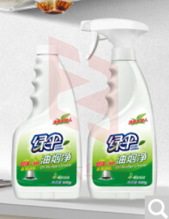 绿伞 厨房重油污净 绿茶香型500g*2瓶 油烟机去油烟污垢厨房清洁剂   XTGM202302150859382