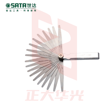 世达(SATA)23件套公英制塞尺0.02-1.00MM货号09405