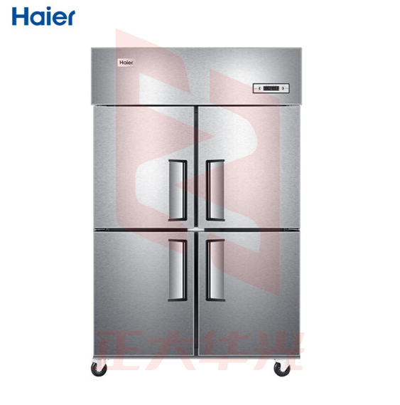 海尔(Haier)890升商用不锈钢四门厨房冰柜 饭店酒店立式单温冷柜 商用冰箱SL-1050D4  XTGM202301311042121